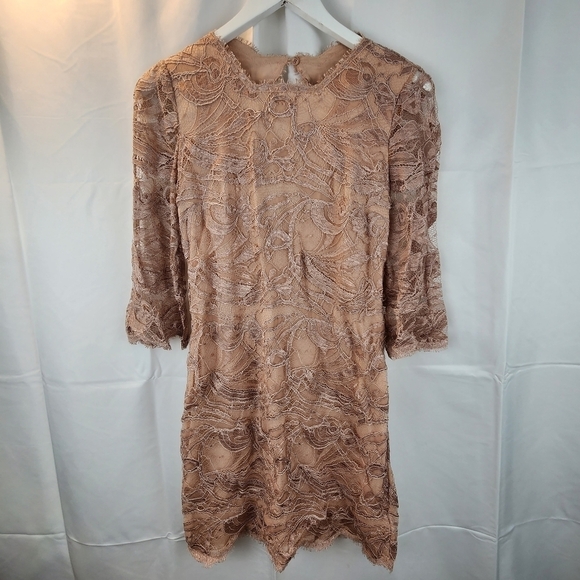 EMILIO Pucci lace nude dress size M(by measurements) in EUC - Picture 1 of 14